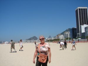 am Strand von Copacabana
