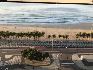 Blick von unserem Hotelfenster zur Copacabana